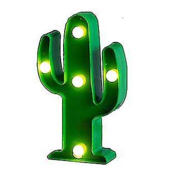 Led Strip Lys Grønn Mini Cactus Liten Nattlys Modelleringslampe
