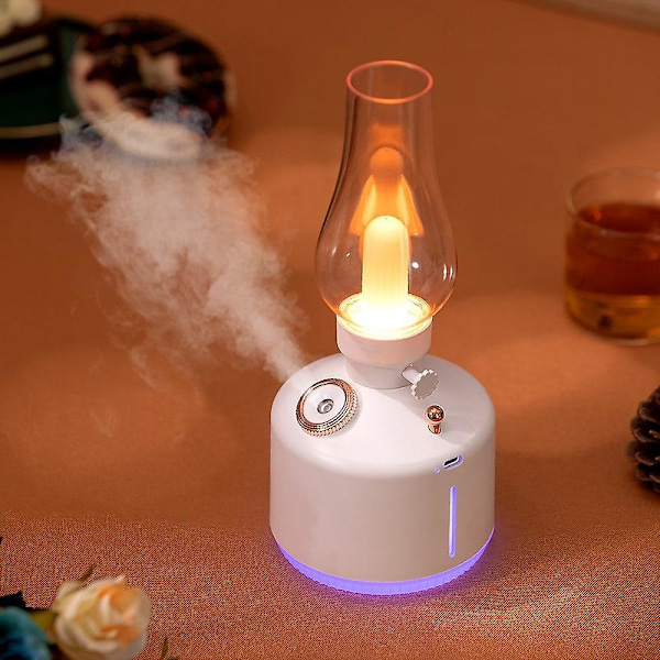 Luftfukter Retro Lampe Usb 7 Farger Aromaterapi Trådløs
