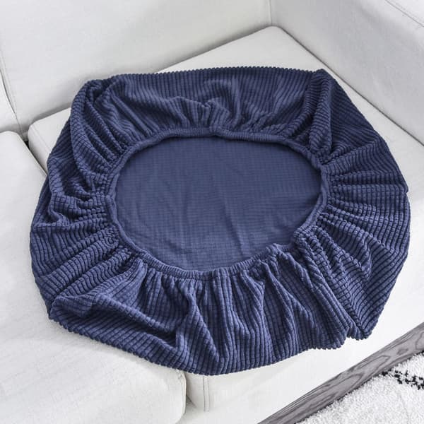 Ren Farge Tykk Elastisk Sofadekke Moderne Minimalistisk Sofa blue