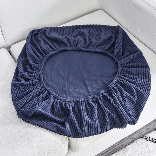 Ren Farve Tyk Elastisk Sofa Betræk Moderne Minimalistisk Sofa blue