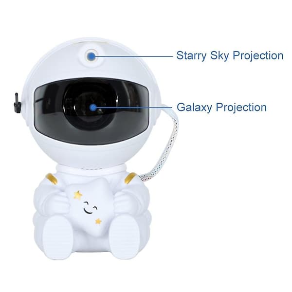 Galaxyprojektor Astronaut Stjärnhimmel Nattlampa Sovrum