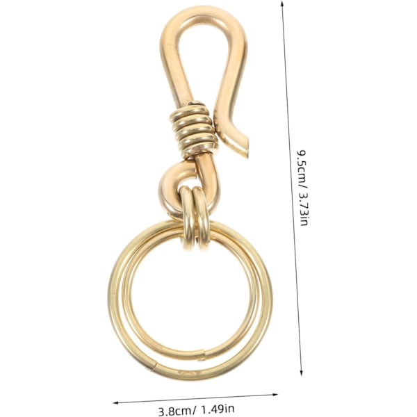Metal Nøglering Messing Nøglering Guld Hardware Lykke Charm Nøglering til Halloween Festartikler