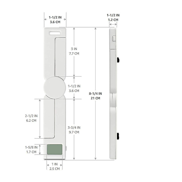 Foldbar Elektronisk Køkkenvægt Mini Madvægt 5kg Digital