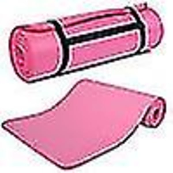 15 mm tyk skridsikker motionscenter træningsudstyr Pilates yogamåtteholder Pink