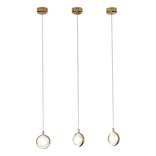 LED-Hänglampa Sängbord Guld Globe Design Ö 12cm