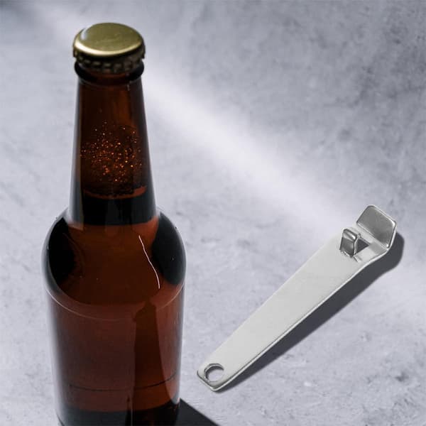 8 stk. flaskeåbner i rustfrit stål til bar, bartender, mini oral væskeflaskeåbner