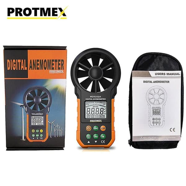 6252A Bærbar Digital Anemometer Vindhastighedstester