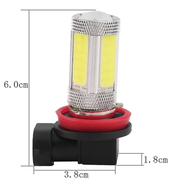 6000K 25W Høy Effekt COB LED Tåkelys Lampe