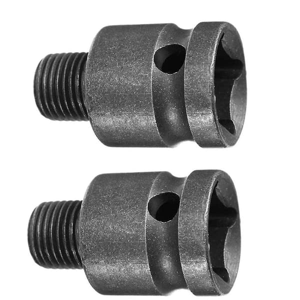 Nøgleløs Slagdriver Chuck Adapter Skruetrækkerbor Bits Power Tool Tilbehør. (sort) (2 stk.)