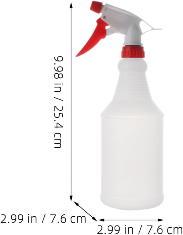 2 st återanvändbara tomma sprayflaskor i plast med justerbart spraymunstycke fin dimma
