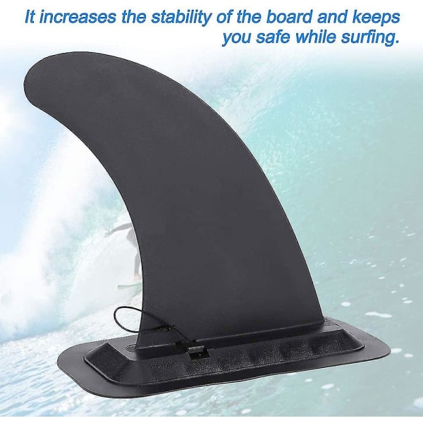 Surfboard Sup Fin, aftagelig Center Fin Stand Up Paddle Board Erstatningsfinne til Long Board Surfboard