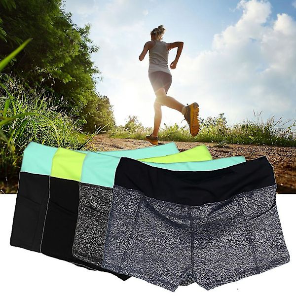 Sommer Sports Running Yoga Elastiske Shorts for Kvinner