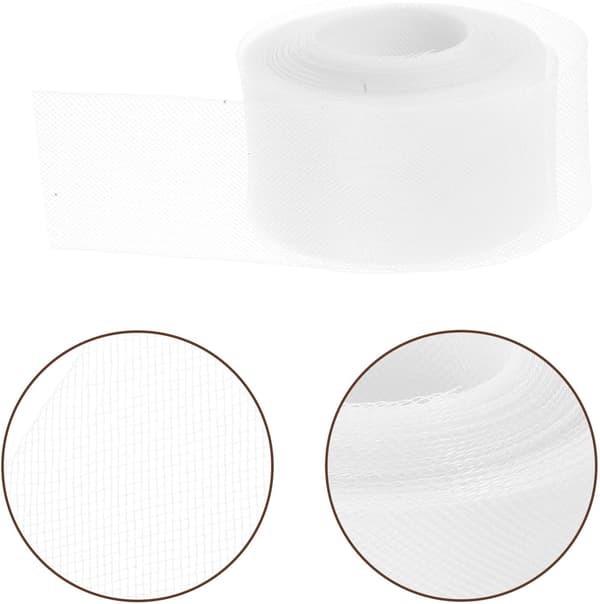 Polyester hestehårflette elastisk netting 5 cm bred stiv boningbånd for håndverkssøm og brude-dansekjole