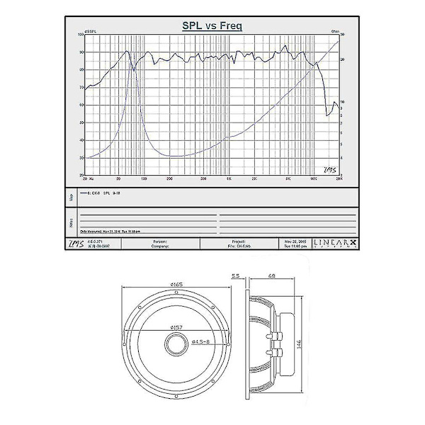 6,5\" Bilstereo Högtalare 60W 4ohm HiFi Högtalare