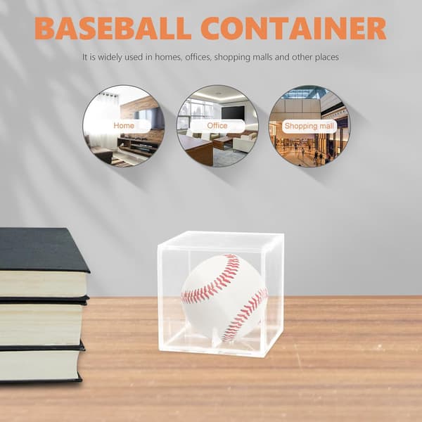 Baseball Display Box Desktop Baseball Case Opbevaringskube til memorabilia-samleobjekter Display i sportssamlinger