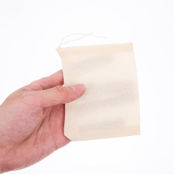 60 st örtdekoktpåsar Soppåsar Bomullsmuslin Lätt att bära Multifunktionell användning Beige