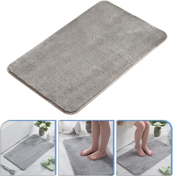 Sklisikker matte for baderom, vannabsorberende gulvmatte, sklisikkert design