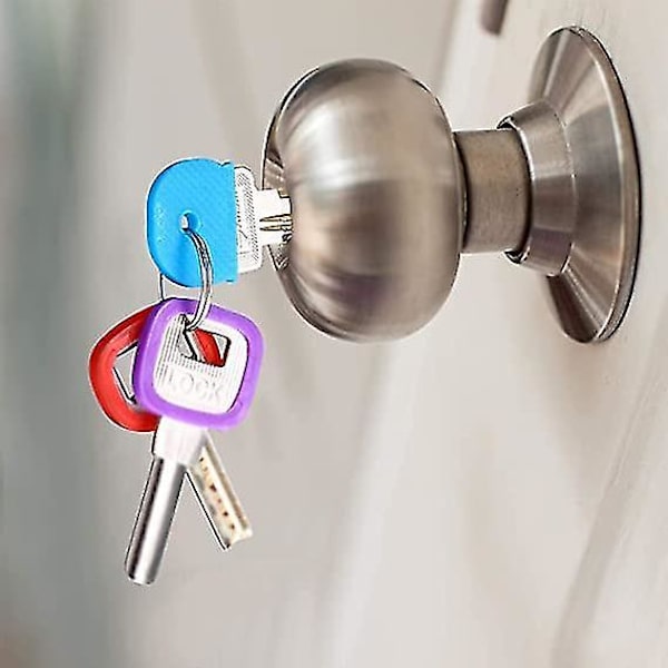 Nøkkelhettedeksel 32 stk Nøkkelidentifikator Gummi Fleksible Etiketter