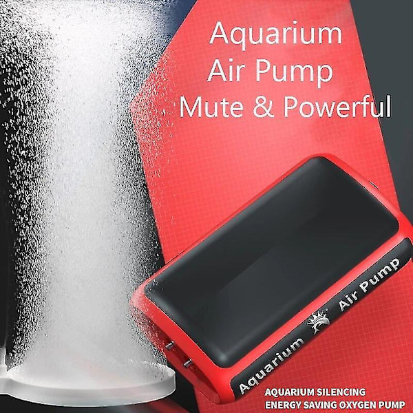 12W Akvarieluftpump Fisk Tank Ultra-tyst Mute