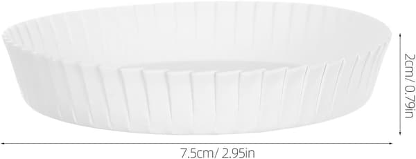 100 stk. engangspapirkopplokk, stablebare varmekopplokk for kaffe og te, kompakt design