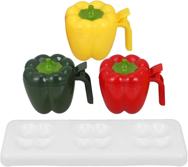 Pepparformad kryddbehållare kryddburk med stabil botten