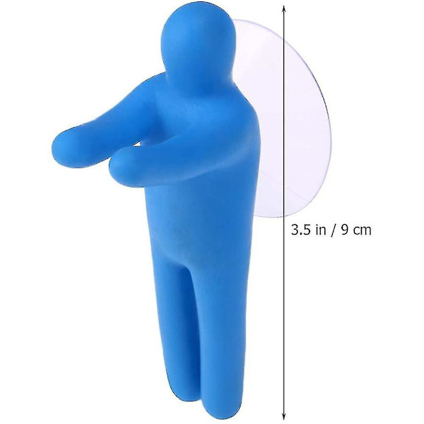 Hängare Rymd Sugkopps Krokar, 6-pack Combo Set Transparent PVC Sugkoppar Med Metallkrokar Avtagbara