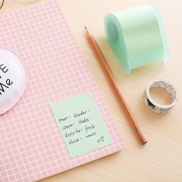 Kontor Memo Rulle, Note Rulle, Multifunktionelle Sticky Notes, Med Dispensere, Til Memo, Kontor, Hjem, Skole 4stk