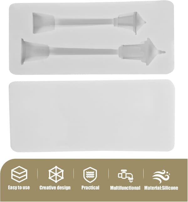 Gatelampe silikonform for epoksyharpiksstøping Miniatyr julepyntform