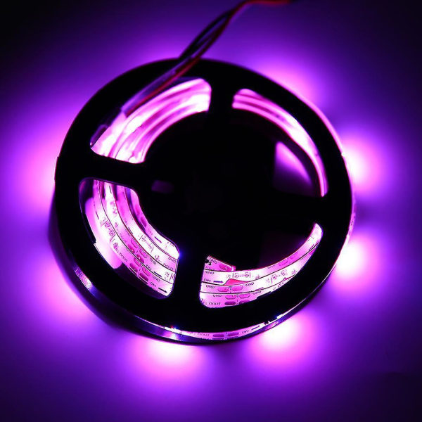 WS68 12 RGB 5050 SMD Ikke Vandtæt USB 5V LED Sort