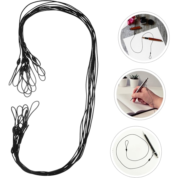 10-pakning Penn Anti-tap Tau Stylus Snor Elastisk Tau for Berøringsskjermpenner Håndleddsstropp Snor for Kvinner