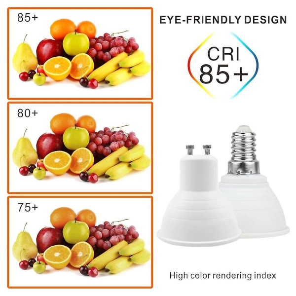 10 st Dimbara GU10 LED-lampor 5W Spotlight