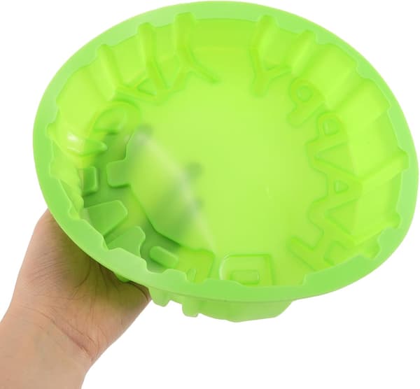 Silikon bursdagskakeform for kreativ baking og feiringer, gjenbrukbar nonstick