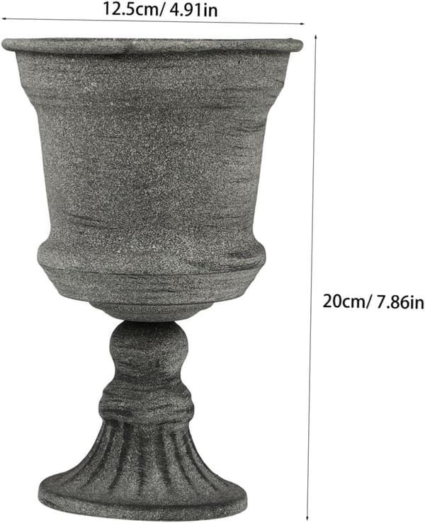 Front 1 stk. urtepotte hvid vase urne til planter urne urtepotte vaser