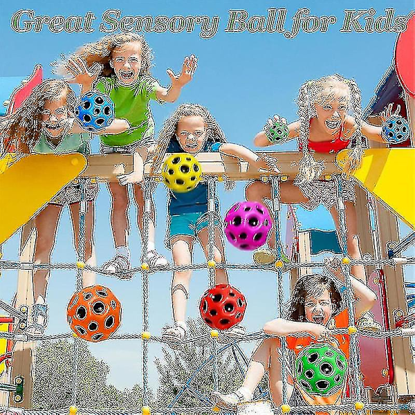 Astro Jump Bolde, Rumtema Rubber Hoppebolde Til Børn 6pcs
