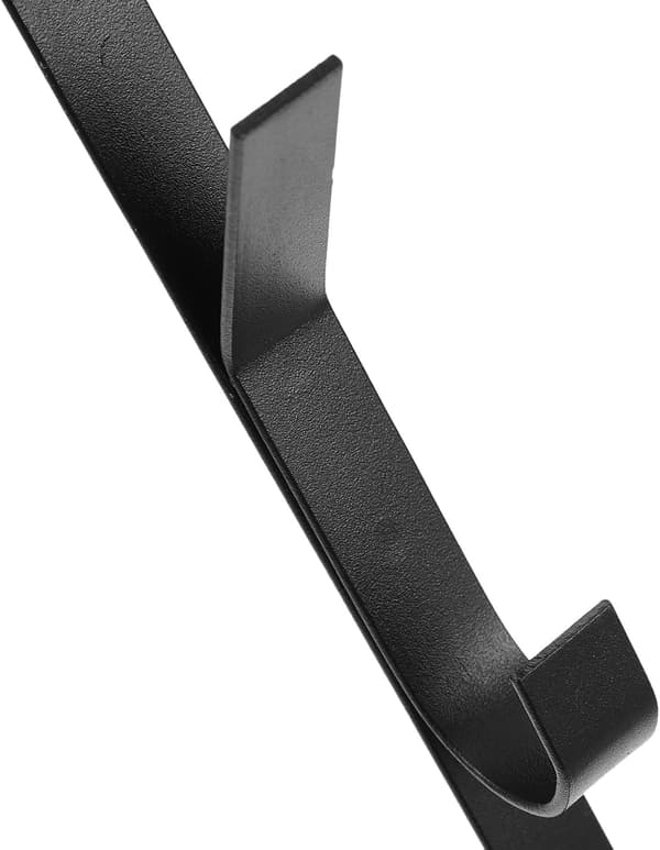 1 st svart dörrkrok över dörren, kolstål, robust material