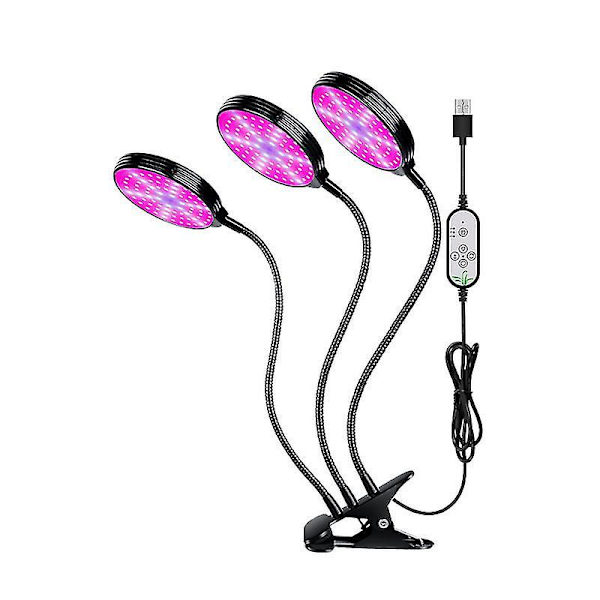 Seedling LED-vekstlys med 4 hoder - plantevekstlampe