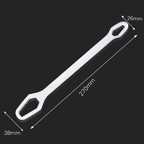 45  8-22mm Dobbelt-Endet Universal Torx-Nøkkel i Stål med To Selvstrammende Hoveder Justerbar