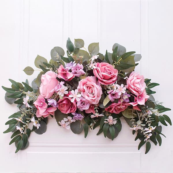 Bröllopsbåge Blomstergirlang Set om 2 DIY Rosbåge Dekoration
