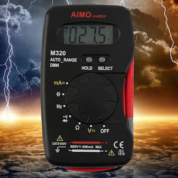Fickmultimeter för frekvens och kapacitans