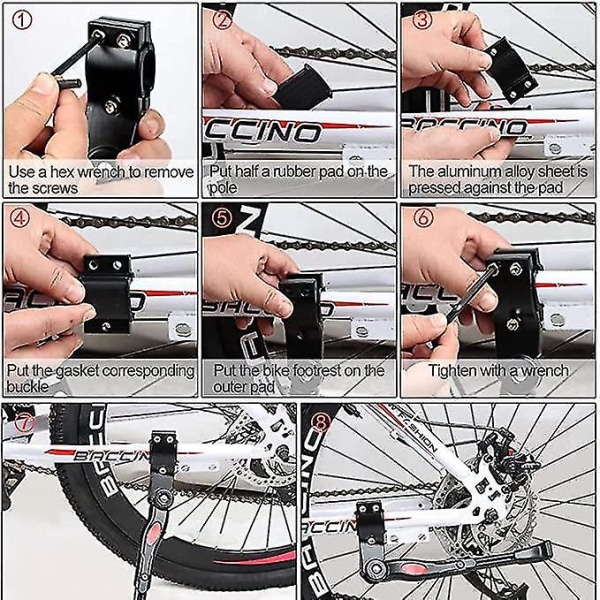 Cykel Støttefod Side Aluminium Legering Justerbar Universal