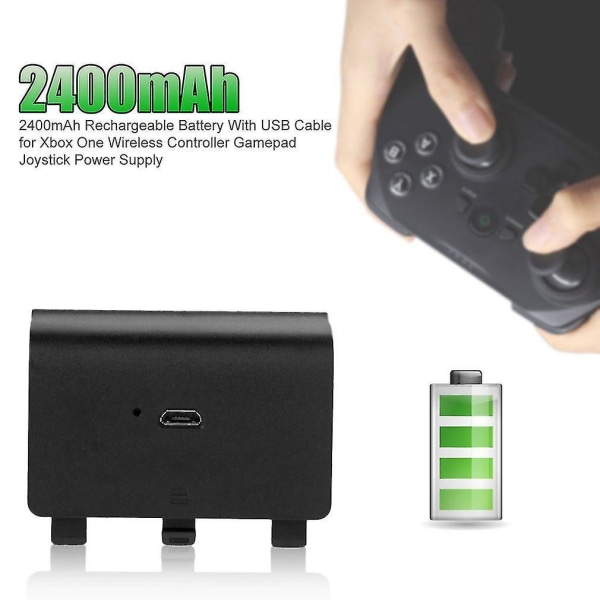 2400mAh Uppladdningsbart Batteri för Xbox One Spelkontroll