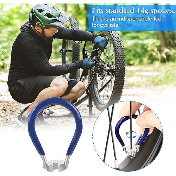 Cykel Ekrar Nyckel Set, 6 i 1 Cykel Hjul Ekrar Nyckel Verktyg