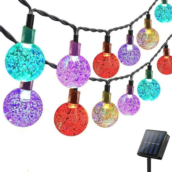 Solar Globe String Lights Outdoor 10m 50leds hääkoristelu