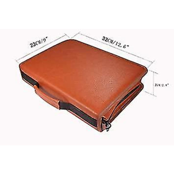 160 Slots PU Læder Blyantsæske Elever Pen Holder Organizer