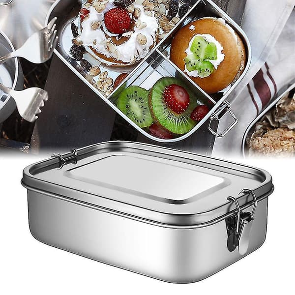 Rustfrit Stål Madkasse 1400ml Snack Madopbevaring