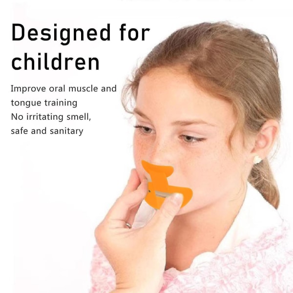 Næsefløjte Orange Mundmuskel Tungetræning Plast Professionel næsefløjte til børn-yuhao