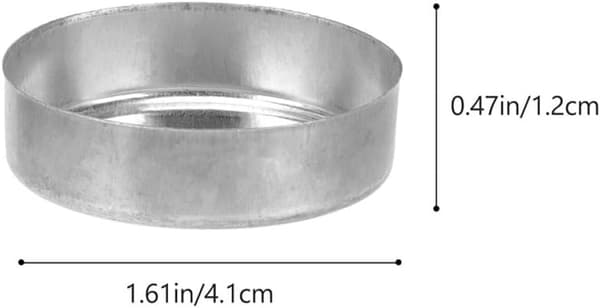20 stk. telyskopper i aluminium, lysestaker, DIY-lysbeholder, enkel stil, elegant design