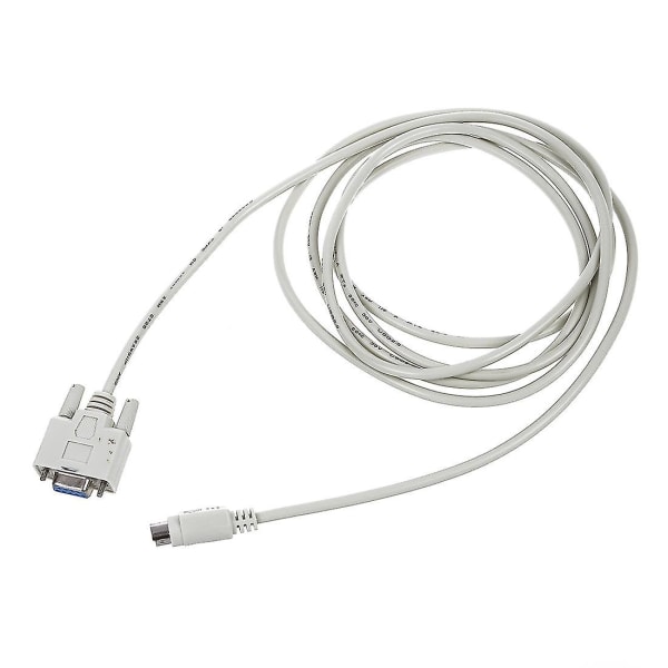 Db9p To 8p Mini Din Rs232 Download Cable White 8.2 Ft Compatible Plc Dvp-eh