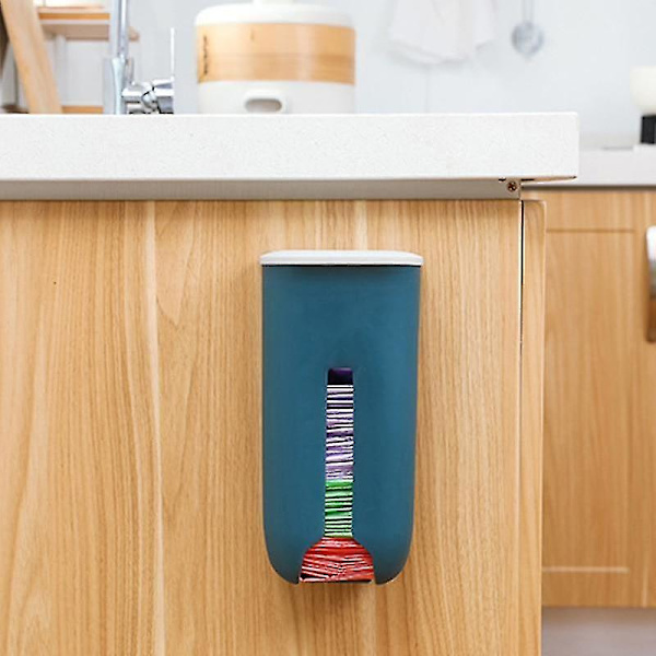 Väggmonterad Påse Dispenser för Matvaror - Soptunna för Plastpåsar