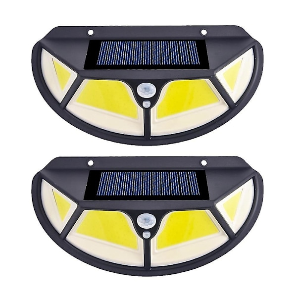 2 stk Solcelle Utelys Lampe Bevegelsessensor Moduser